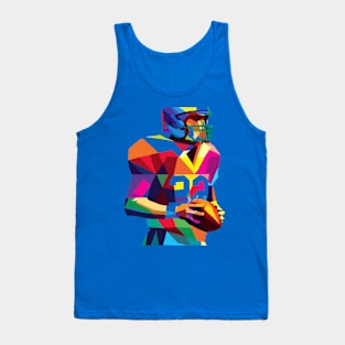 American Football Player Quarterback WPAP Tank Top